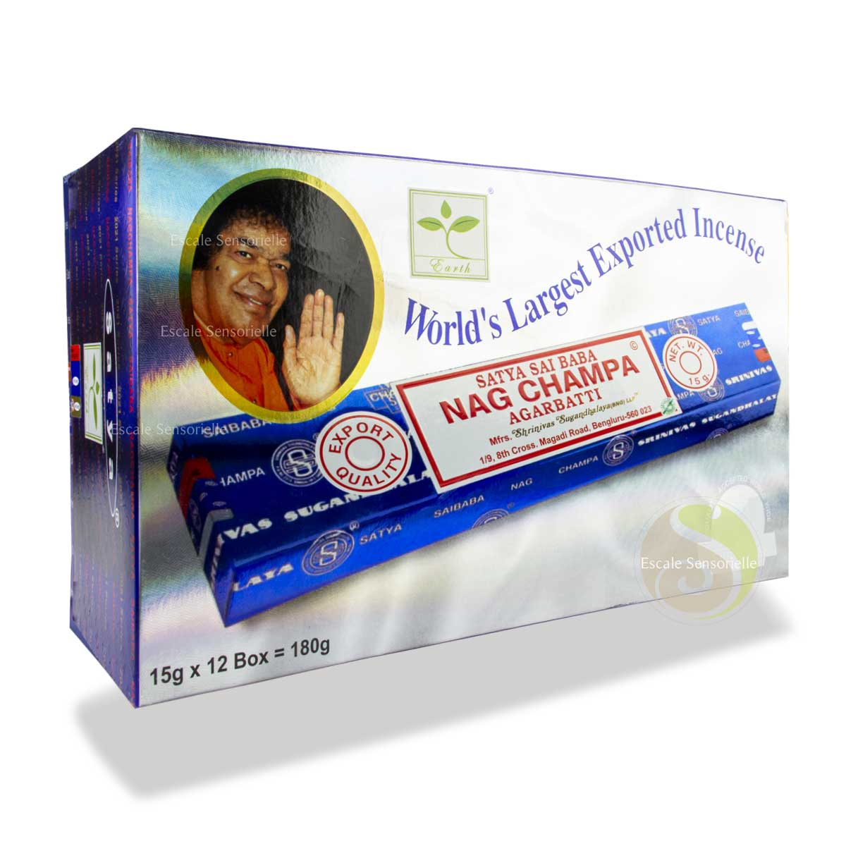 Nag Champa Satya boite de 12 x 15 g encens indien 