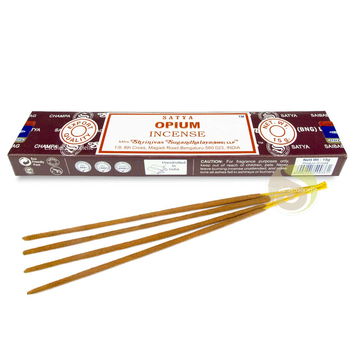 Encens opium Satya indien fleur de pavot apaisement détente 15g
