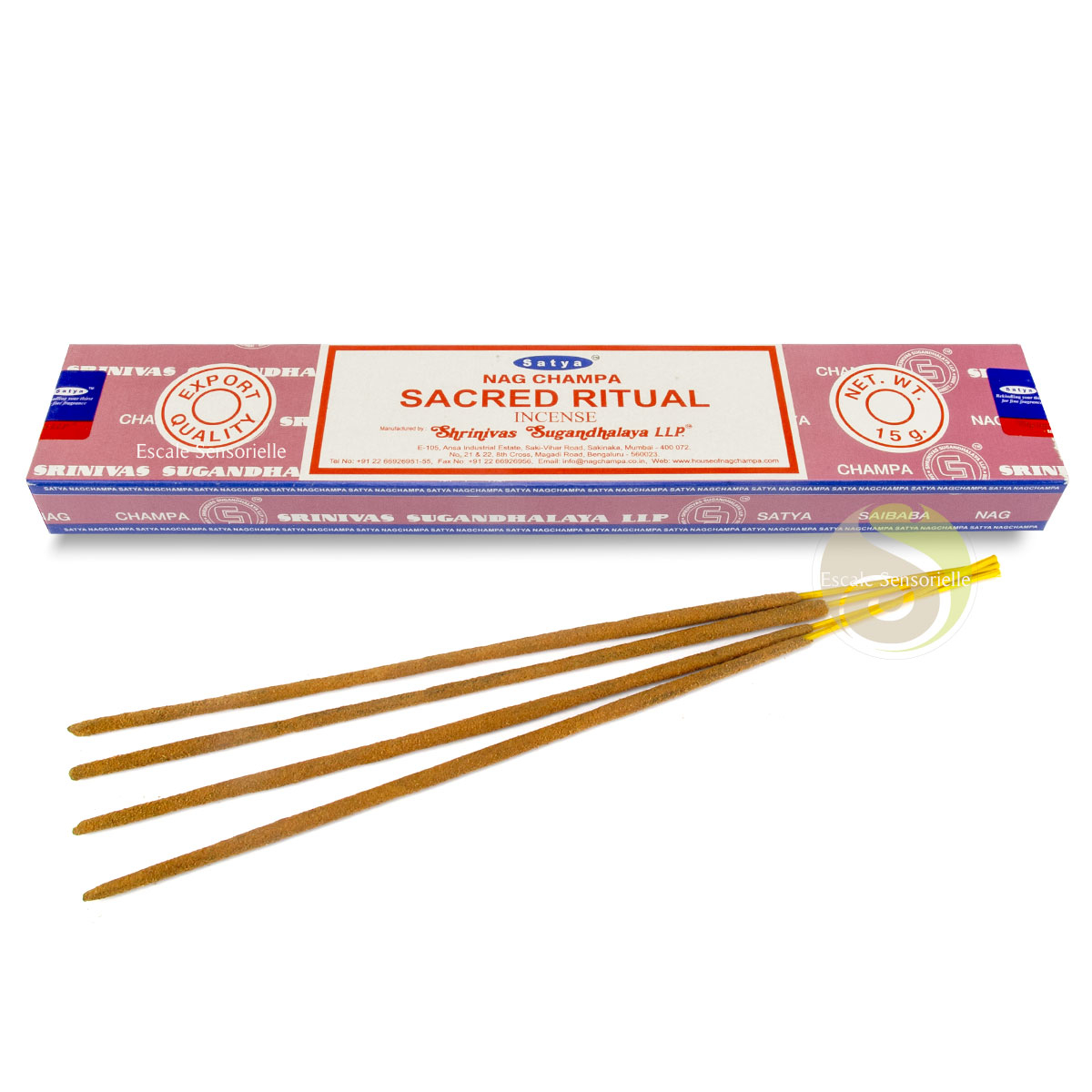 Encens sacred ritual Satya indien naturel parfum fleuri inspirant