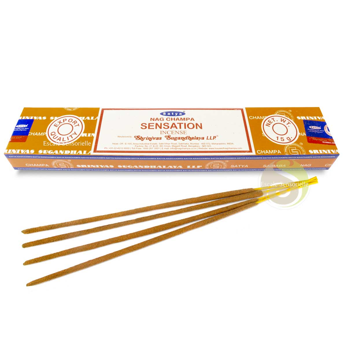 Encens sensation Satya indien naturel parfum fleuri stimule la créativité