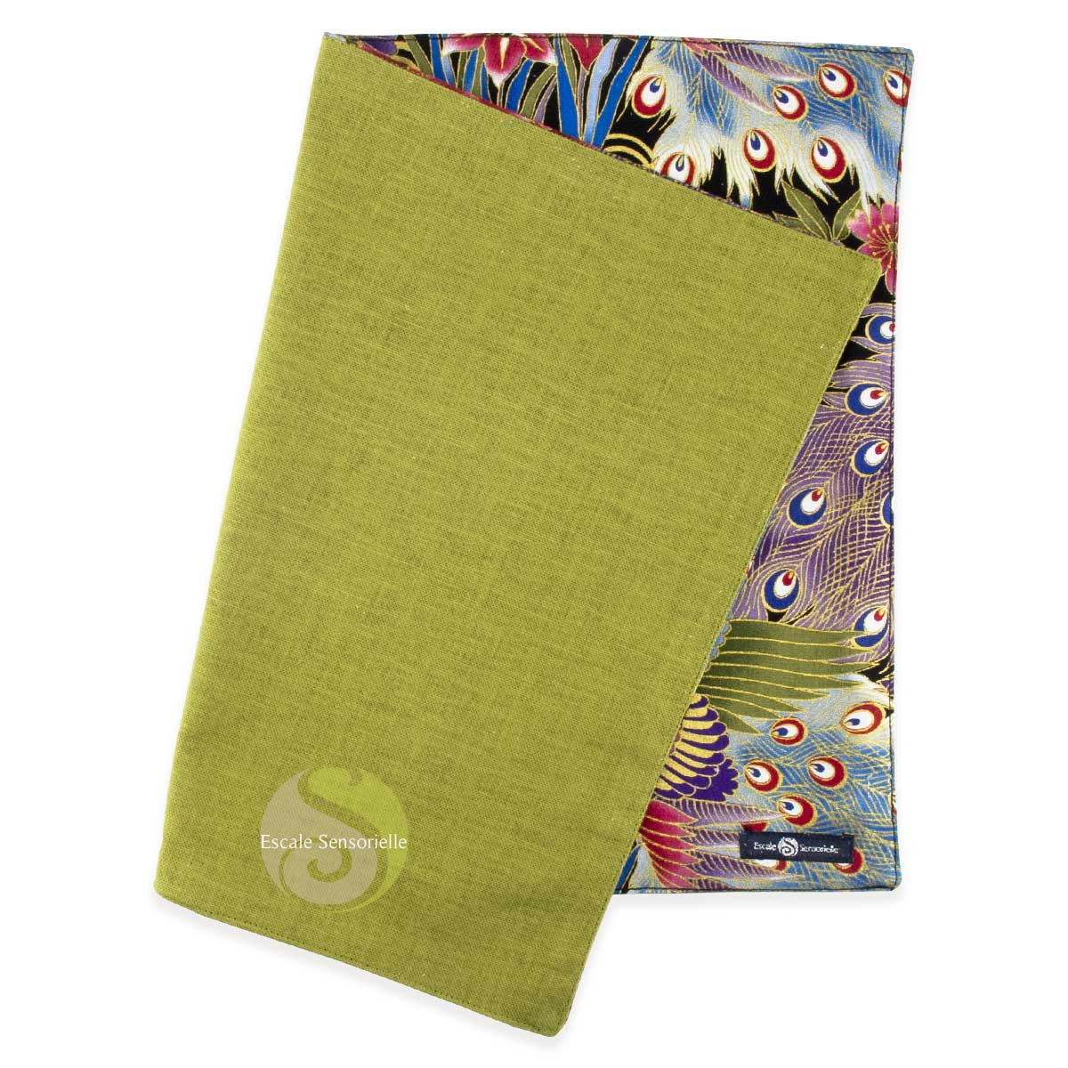 Set kujaku tissus japonais de table réversible motif imprimé
