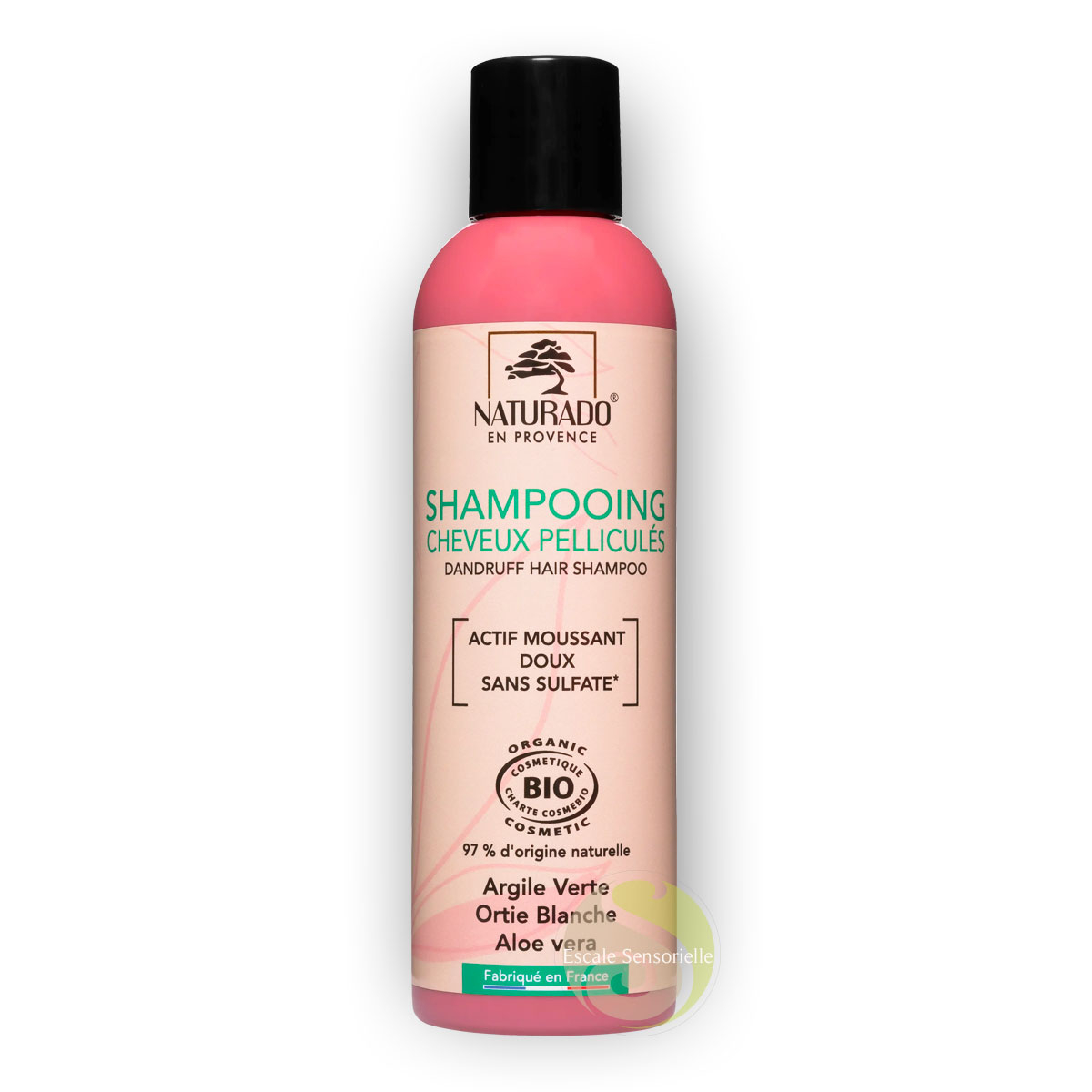Shampooing antipelliculaire  bio Naturado sans sulfate nettoie et hydrate