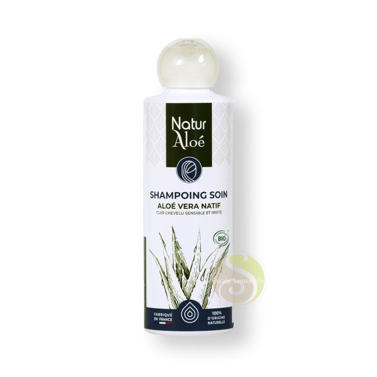Shampoing soin bio à l'aloé vera Naturaloé cuir chevelu sensible et irrité