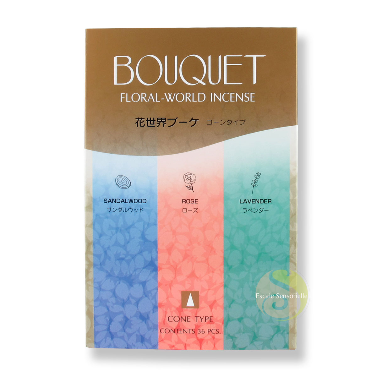 Mixte d'encens en cônes de qualité coffret Shoyeido Floral world bouquet