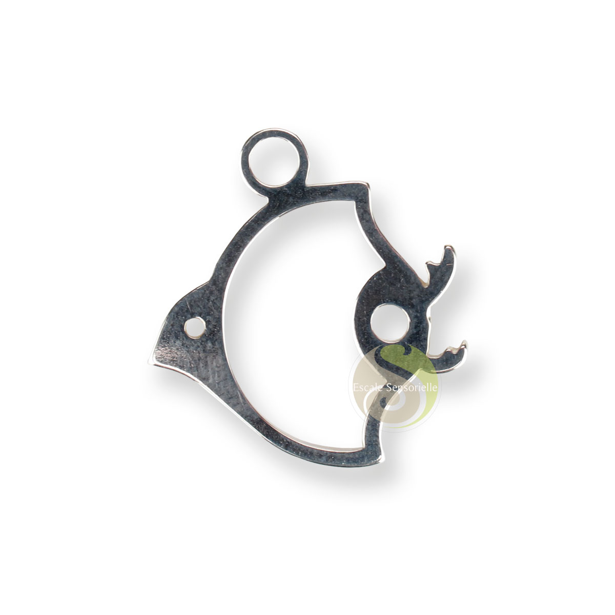 Support d'encens argent 925ème fleur d'érable Shoyeido 