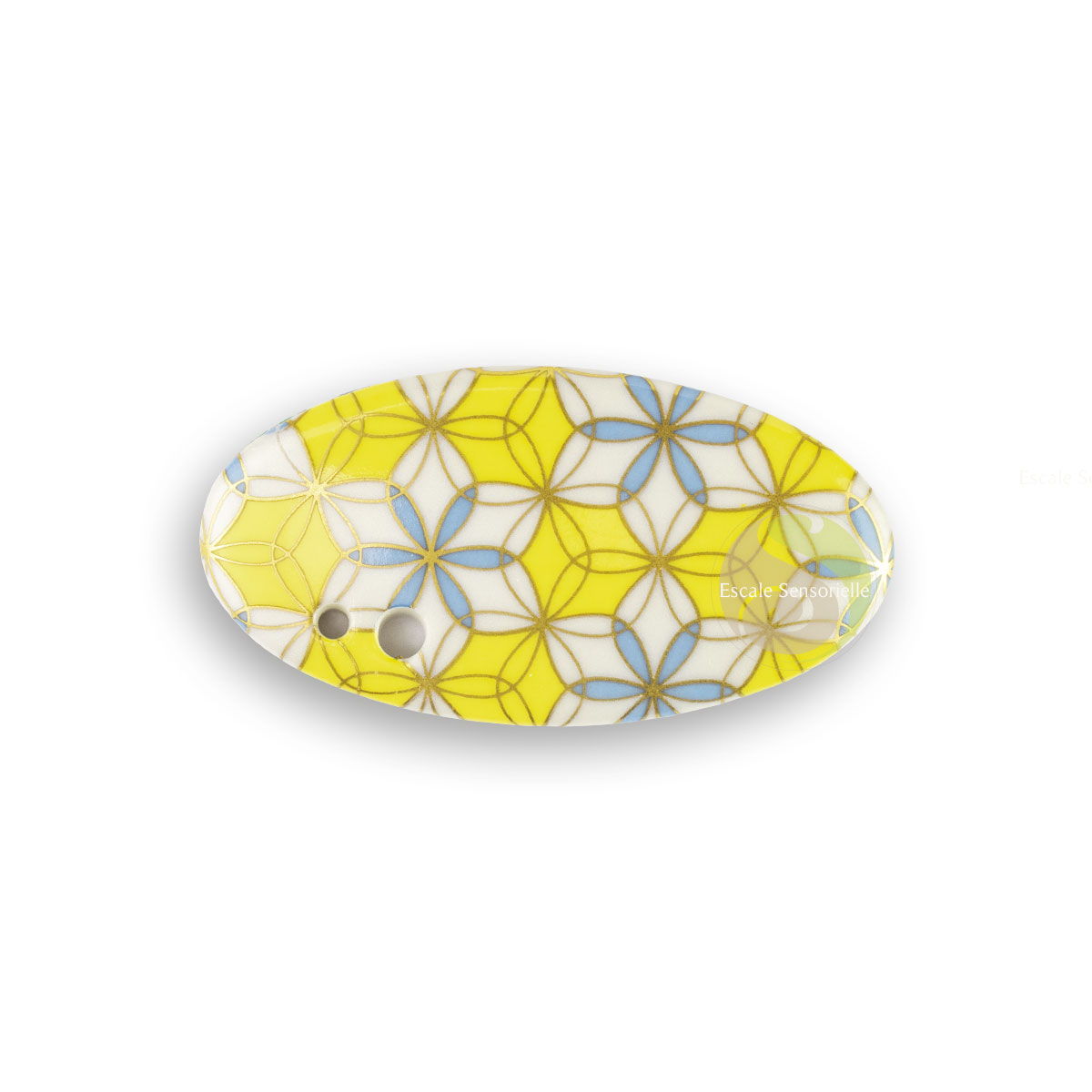 Support d'encens japonais asanoha wachigai Shoyeido en porcelaine japonaise
