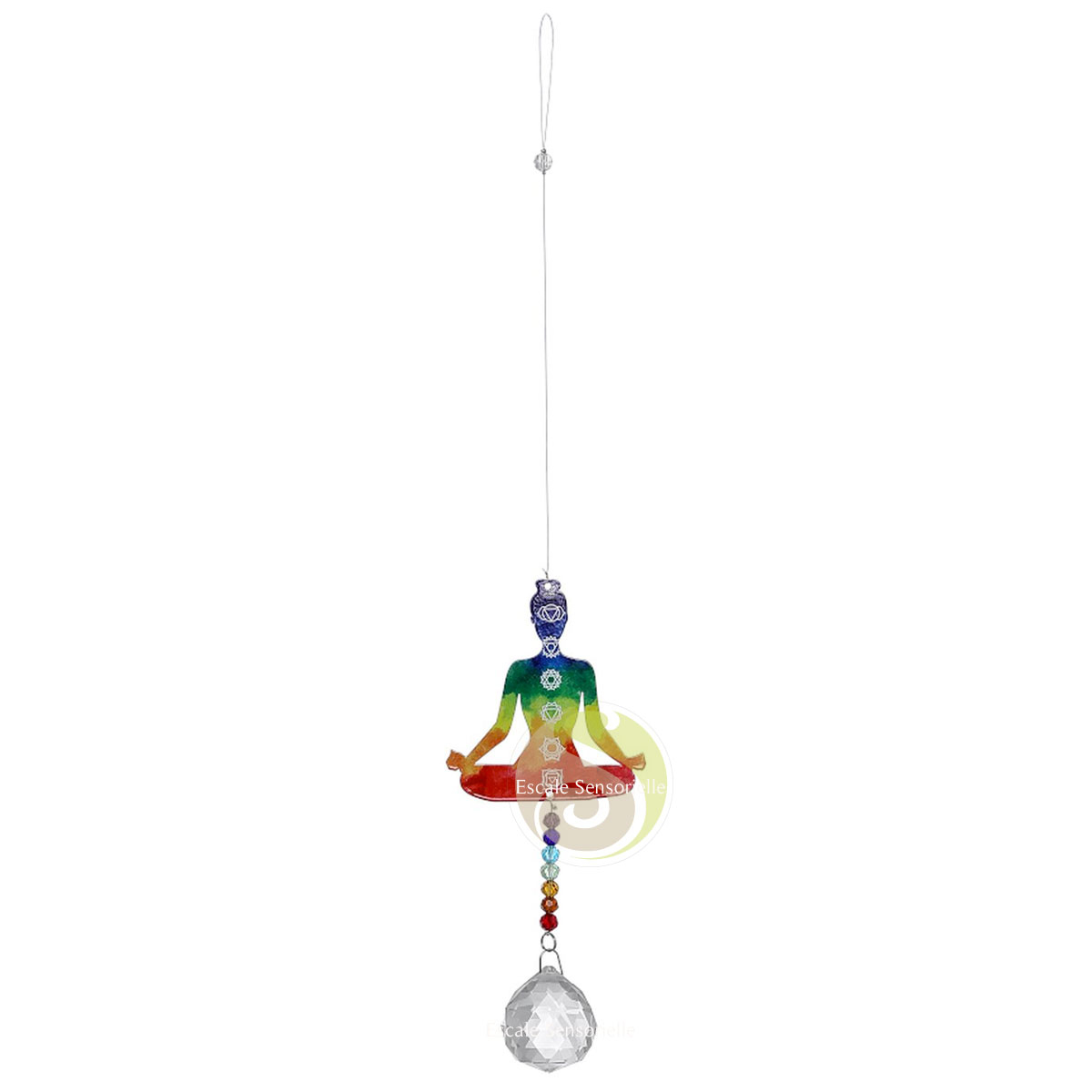 Cristal suspendu chakra suspension intérieur extérieur énergie
