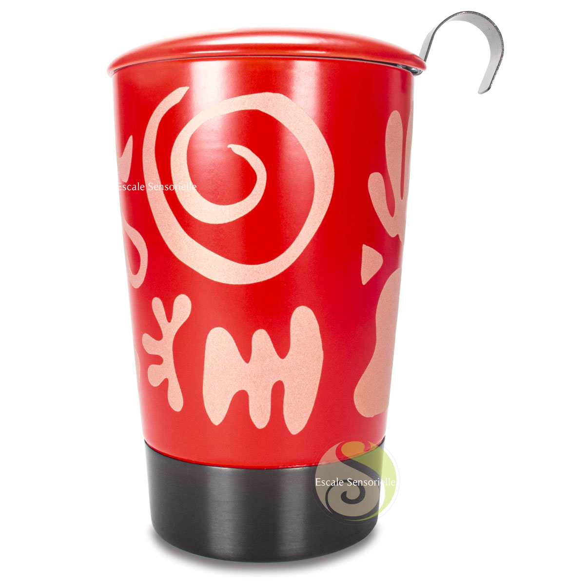 Tisanière Teaeve opera red double paroi filtre amovible