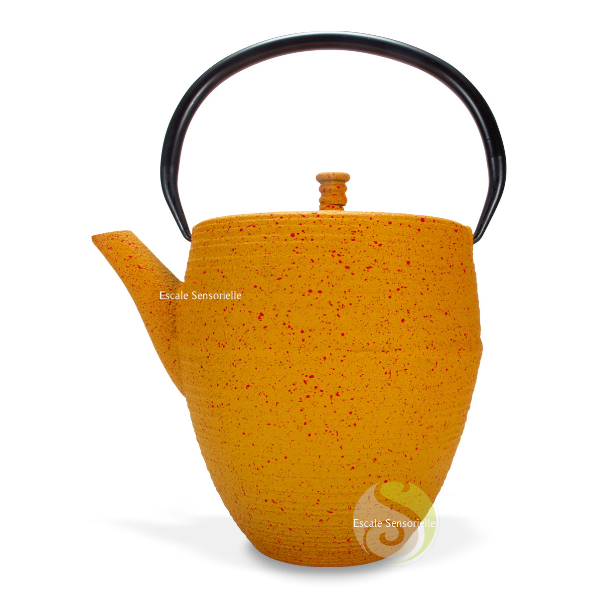 Théière en fonte mailin de 1300ml avec filtre inox amovible pour thé et tisane