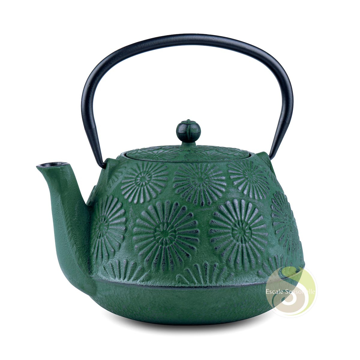 Théière Haiku en fonte émaillée verte 1200ml