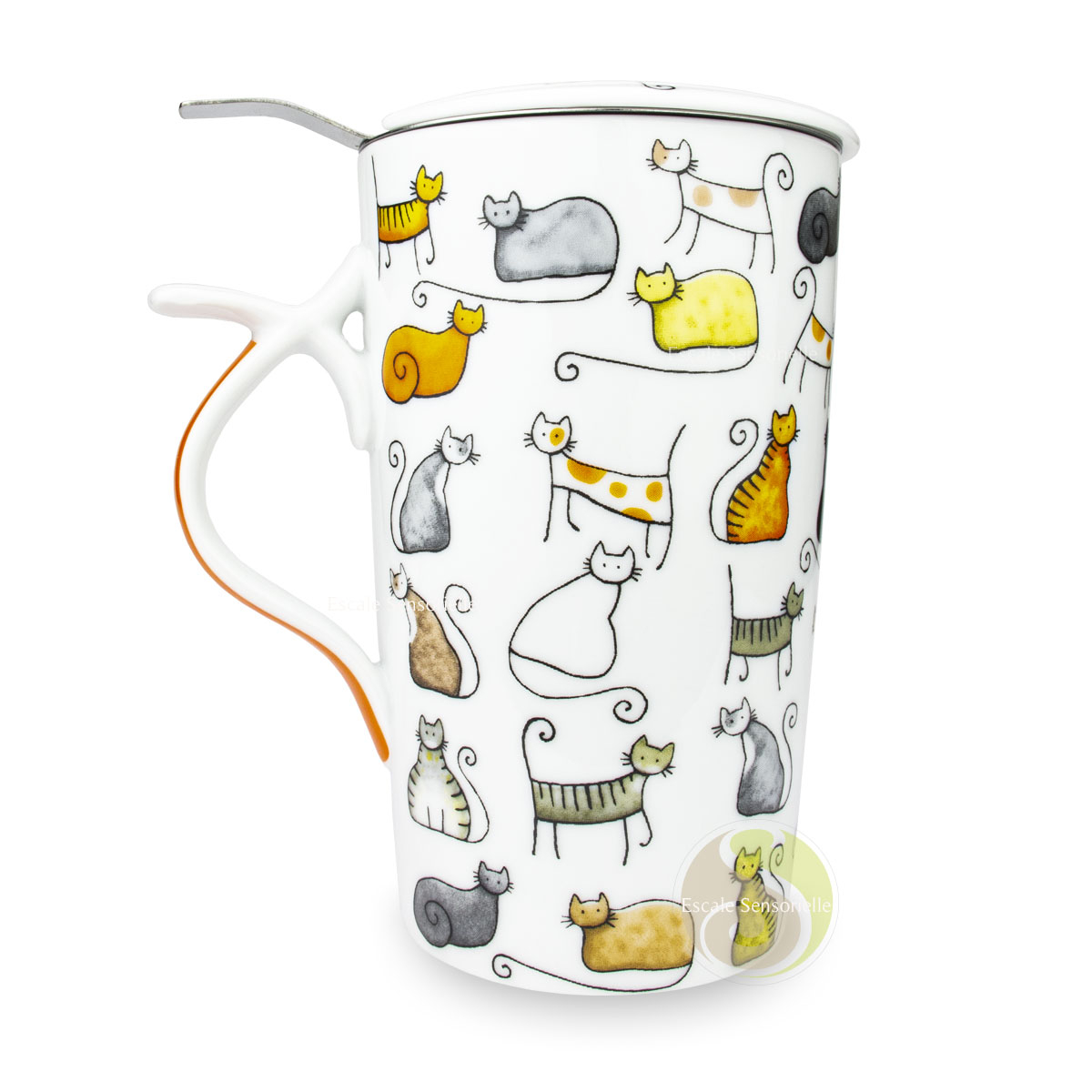 Tisanière dodo céramique anse ergonomique filtre inox