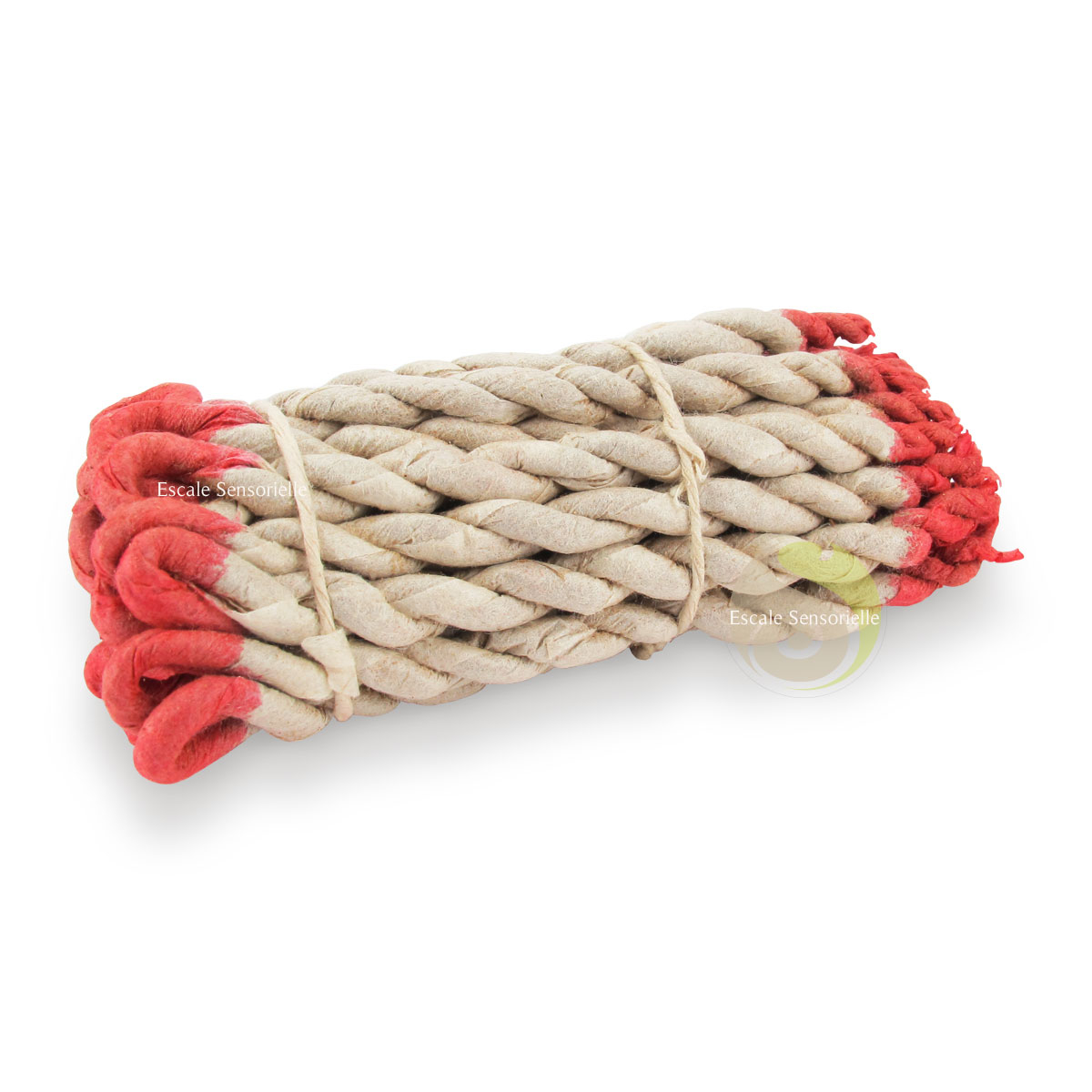 tresse cordelette encens népalais tibétain traditionnel