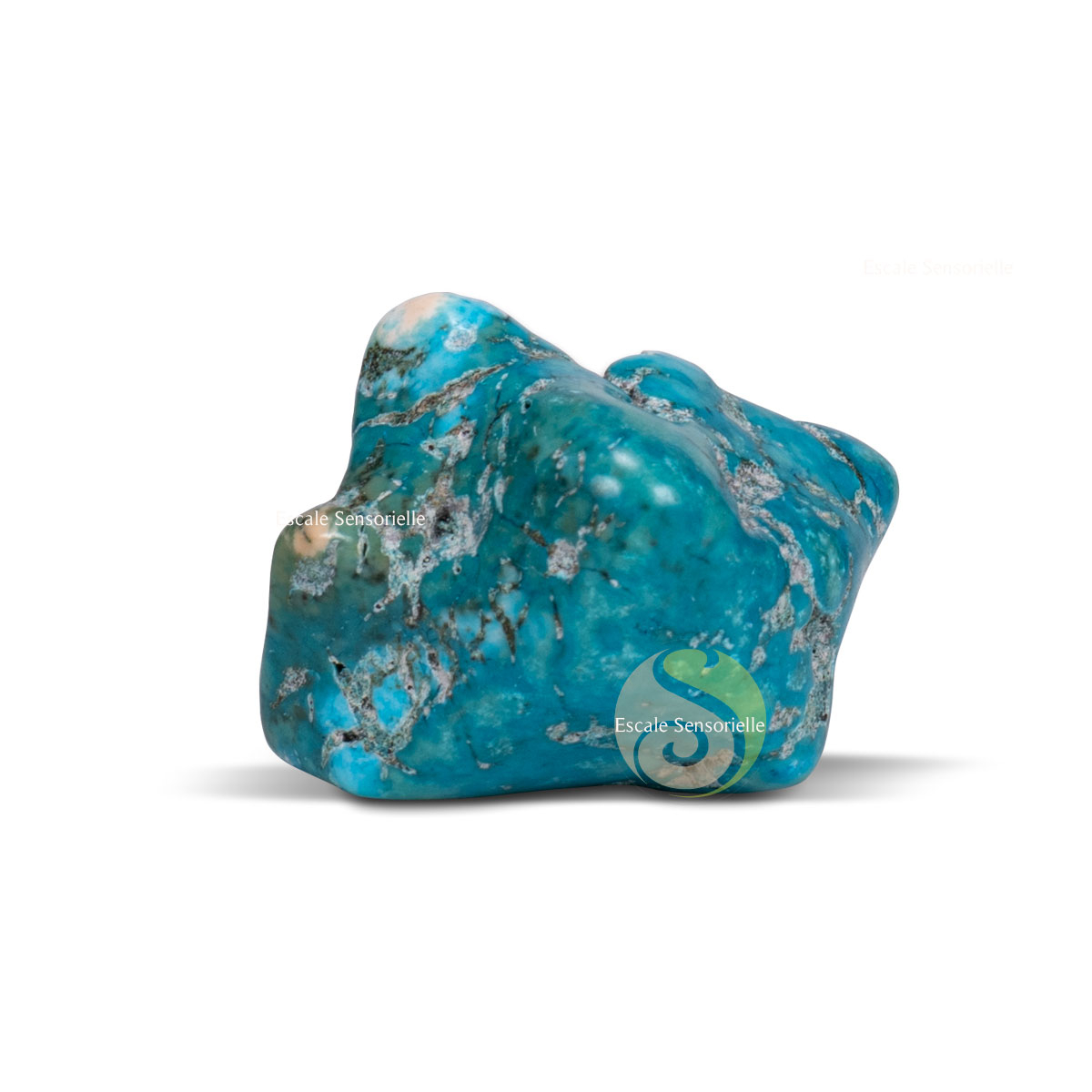 Pierre turquoise bleu véritable de 28g 