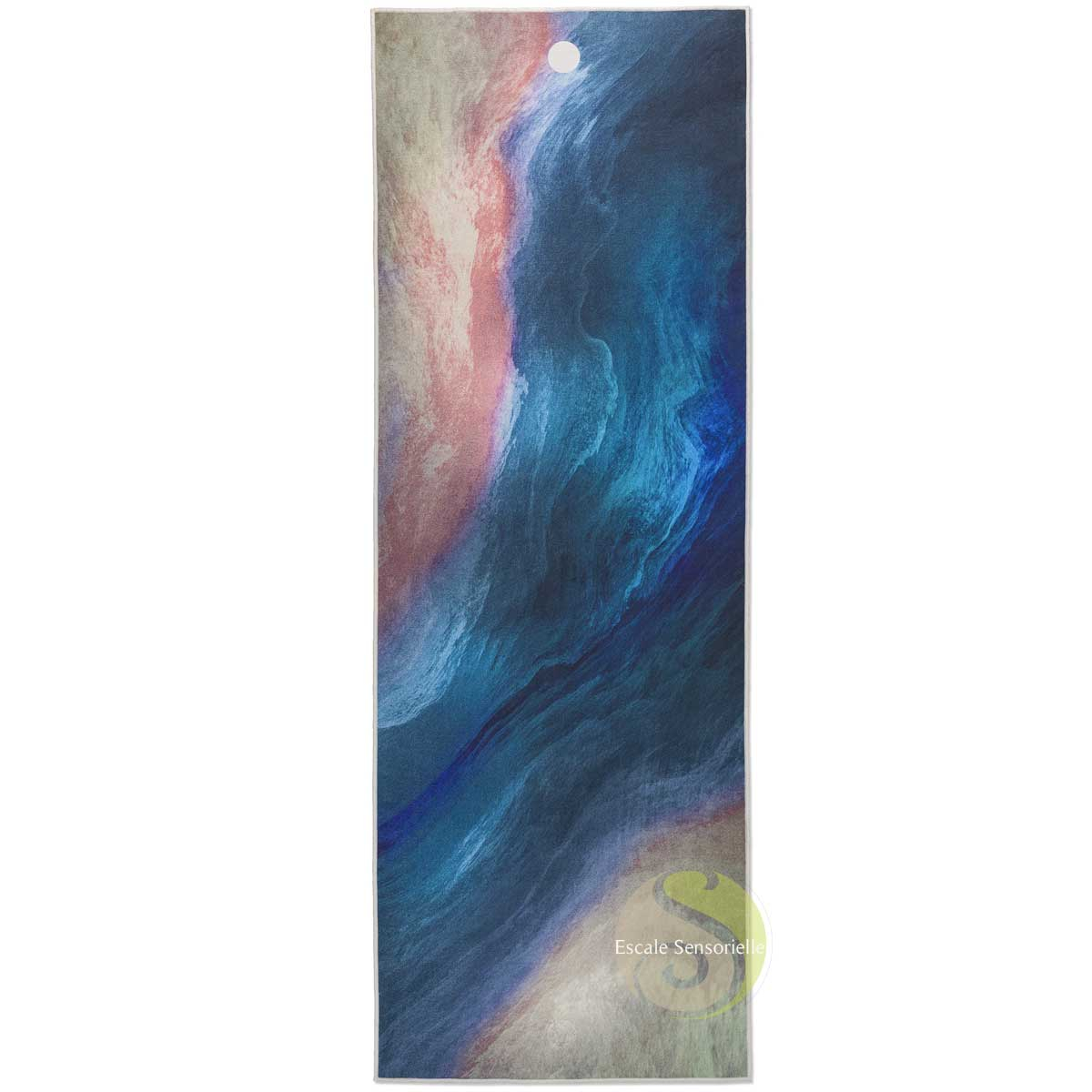 Serviette imprimée design shoreline sand édition limitée yoga pilate éponge