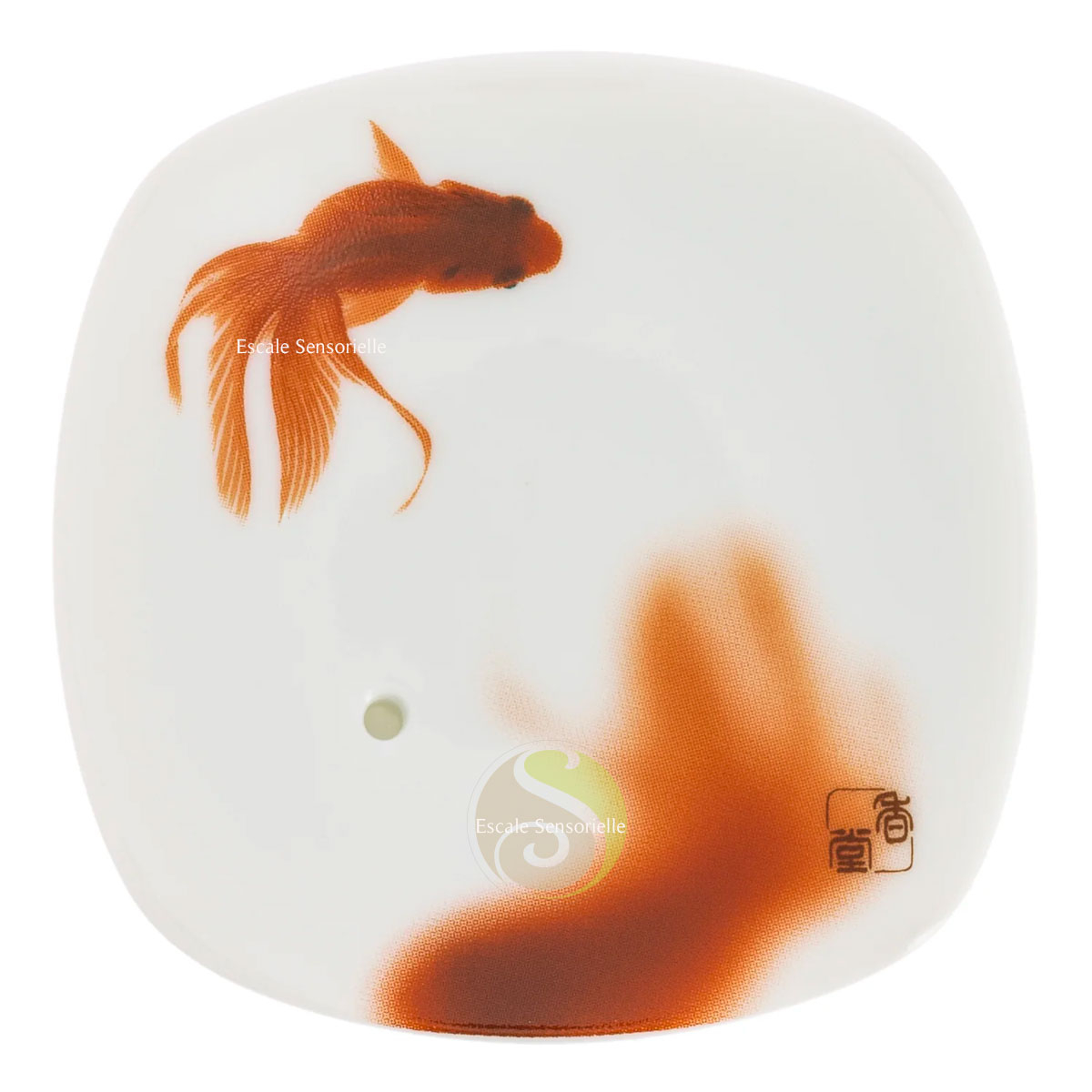 Support encens poissons rouges yume no yume japonais