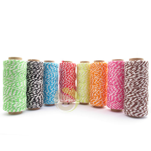 Fil bambou bakers twine bracelet collier scrapbooking création