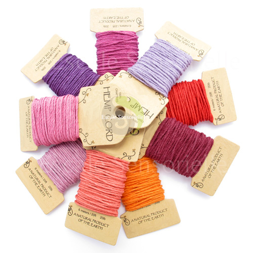 Fil cordelette chanvre bijou macramé scrapbooking faire soi même