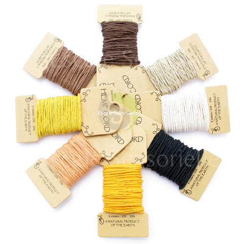 Cordelette chanvre fil coloré macramé bracelet scrapbooking