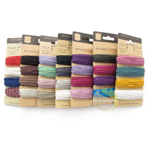 Grand choix bobine de chanvre multi couleur utilisation bracelet collier accessoire