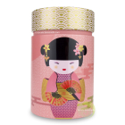 Boite double couvercle à thé little geisha rose