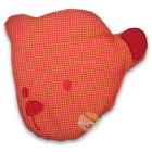 Doudou bouillotte Otto garni de graines de colza - Rouge