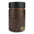 Boite double couvercle à thé mandala ebony