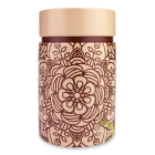 Boite double couvercle à thé mandala powder
