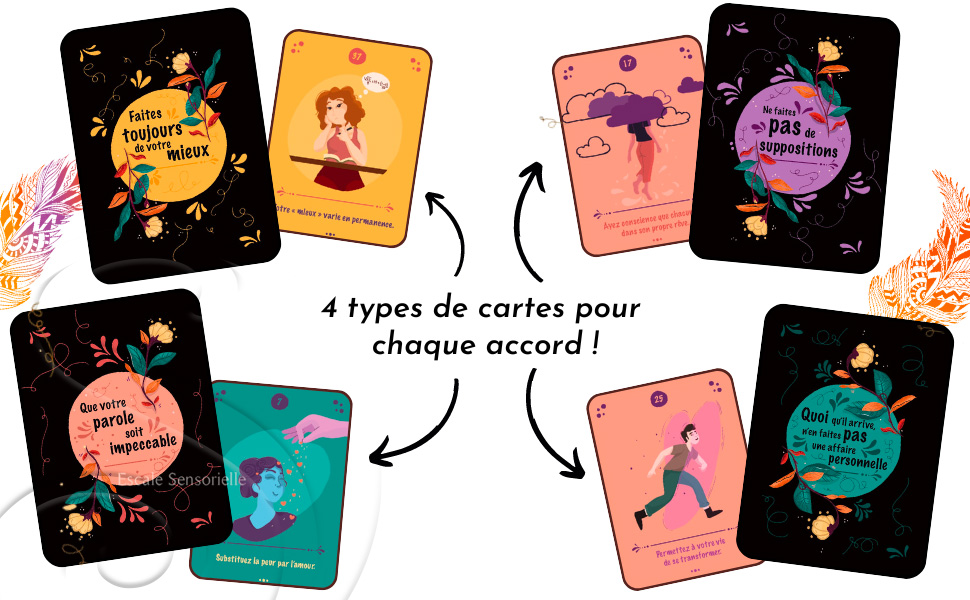 48 cartes des 4 accords toltèques