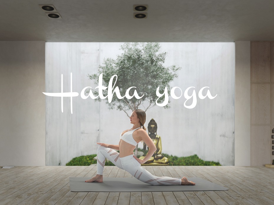 Une femme pratiquant le hatha yoga