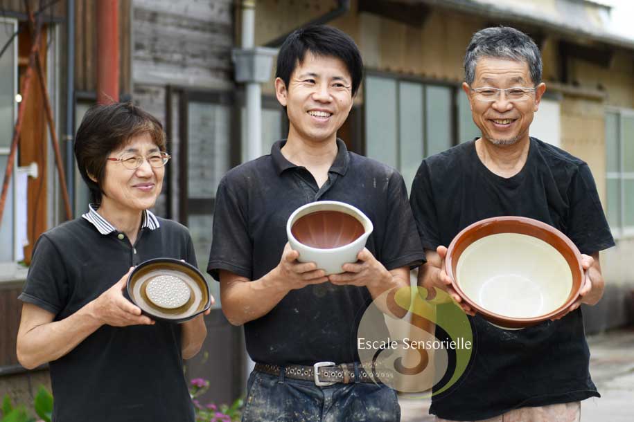Mortier suribachi fabrication artisanale japon