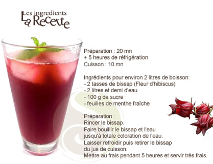Recette cocktail fleurs d'hibiscus Recette cocktail fleurs d'hibiscus
