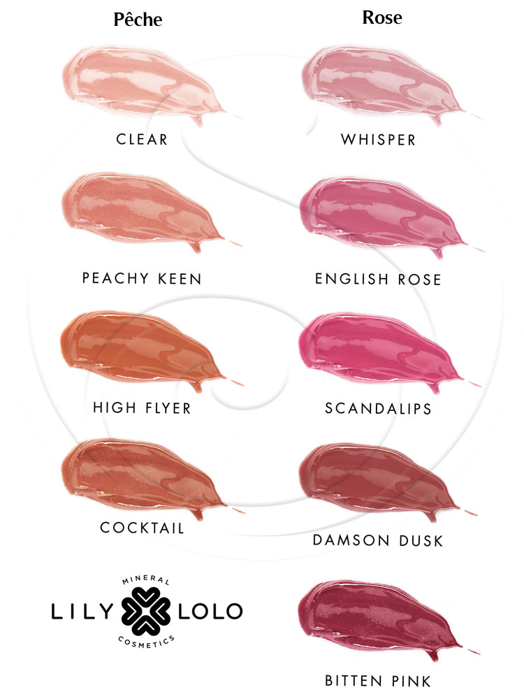 Nuancier Lily Lolo gloss à lèvres Nuancier Lily Lolo gloss à lèvres