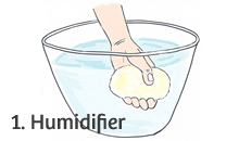 Utilisation éponge konjac étape 1