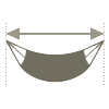 Logo espacement requis hamac La Siesta