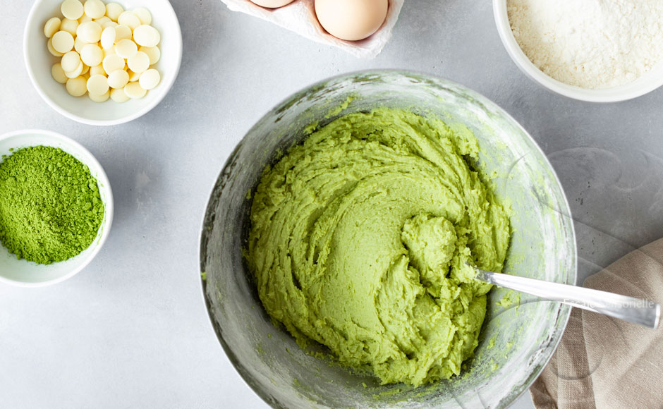Mélange humide cookie matcha