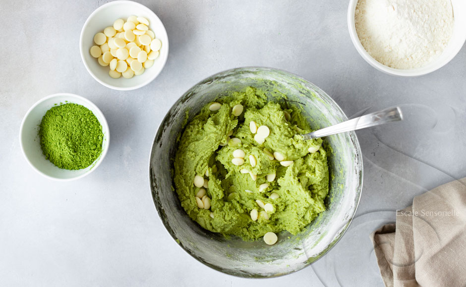 Mélange humide chocolat matcha