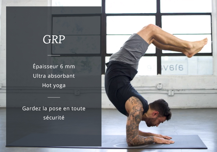 Tapis professionnel ultra résistant épaisseur 6mm pour yoga