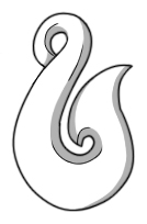 Symbole maori crochet (Hei Matau)