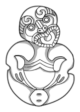 Symbole maori visage (Hei Tiki)