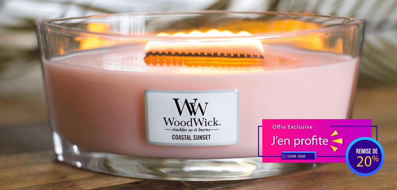 Woodwick bougies réduction Woodwick bougies réduction